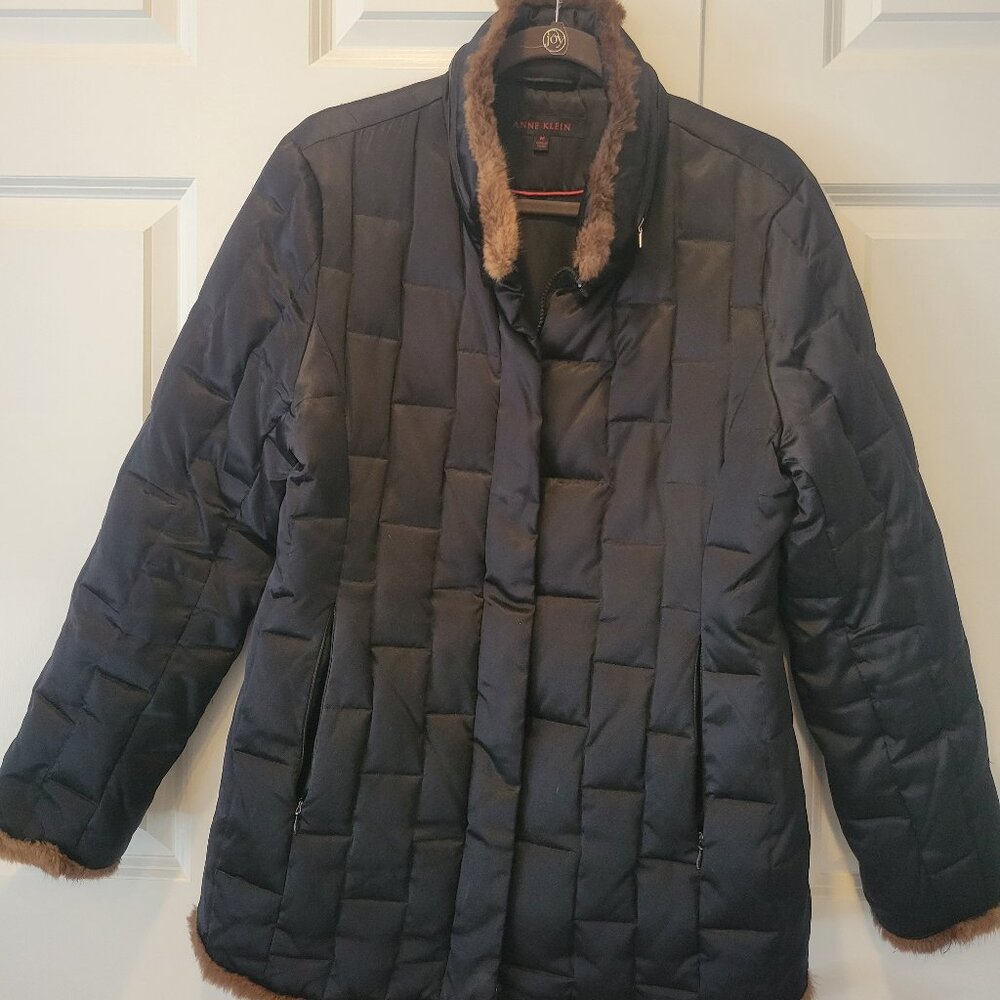 Anne Klein Jacket with Fur Trim